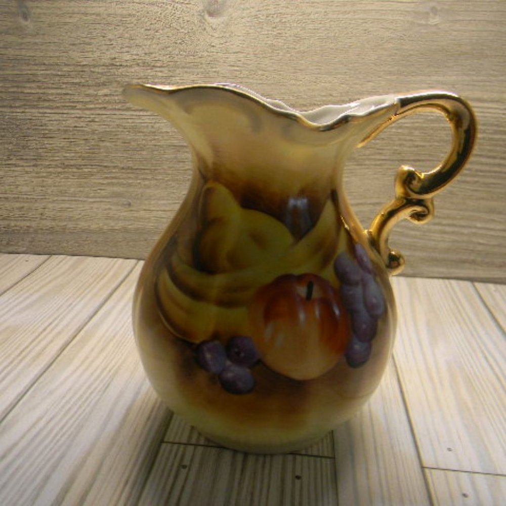 Vintage Enesco Porcelain Handpainted Cream Pitcher